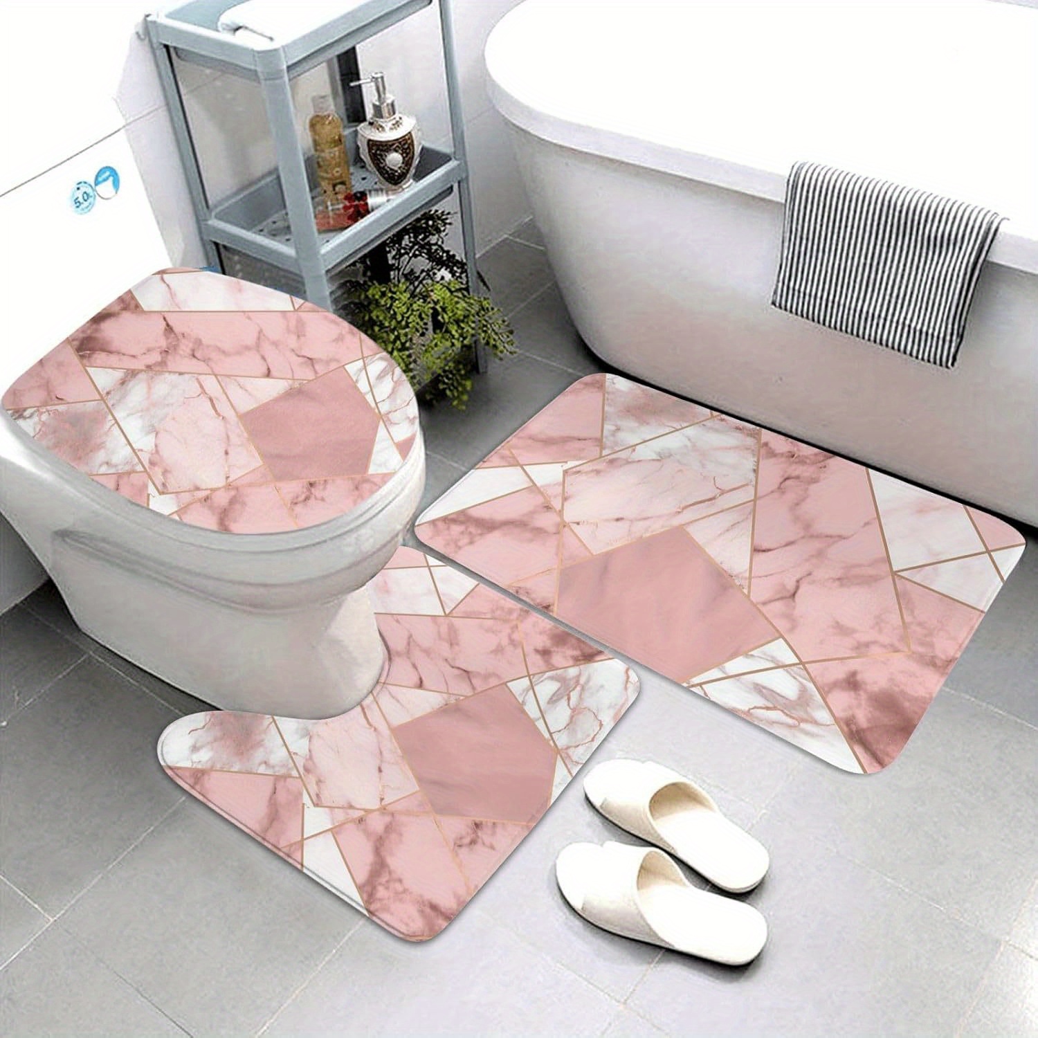 Home Made Bathroom Vanity - Luxury Marble Bathroom Mat Set Includes