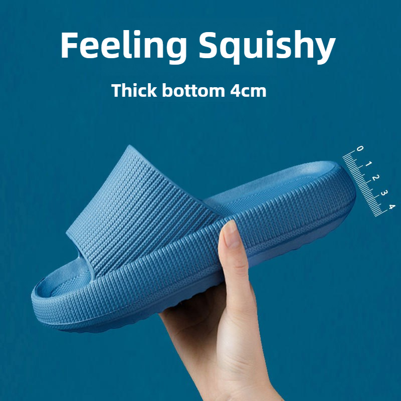 Home Bathroom Size - EVA Thick Sole 4cm Bathroom Slippers