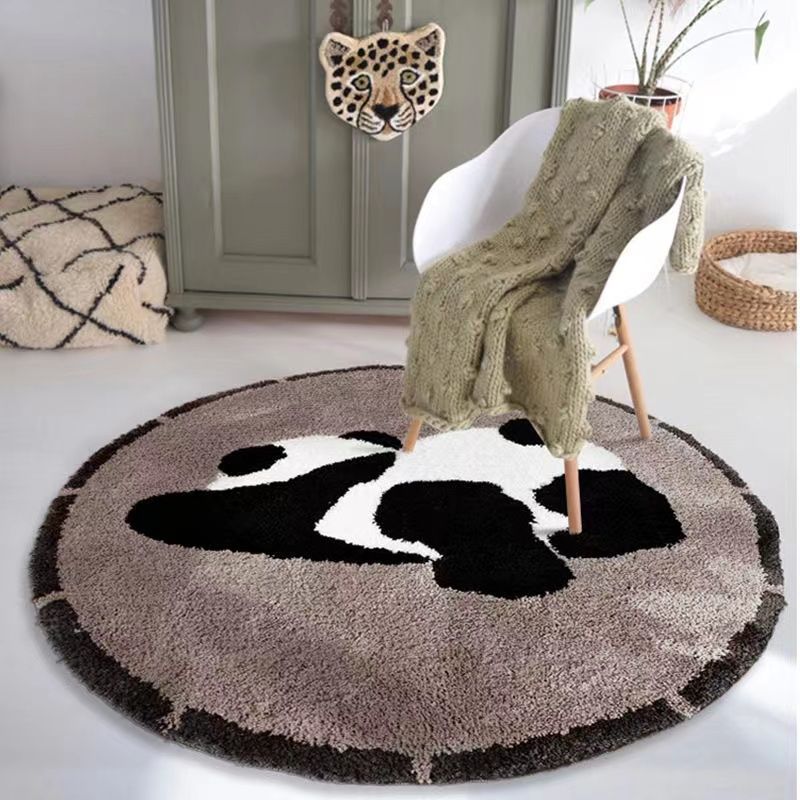 Home Made Bathroom Vanity - VIKAMA Flannel Cartoon Round Carpet Bedside