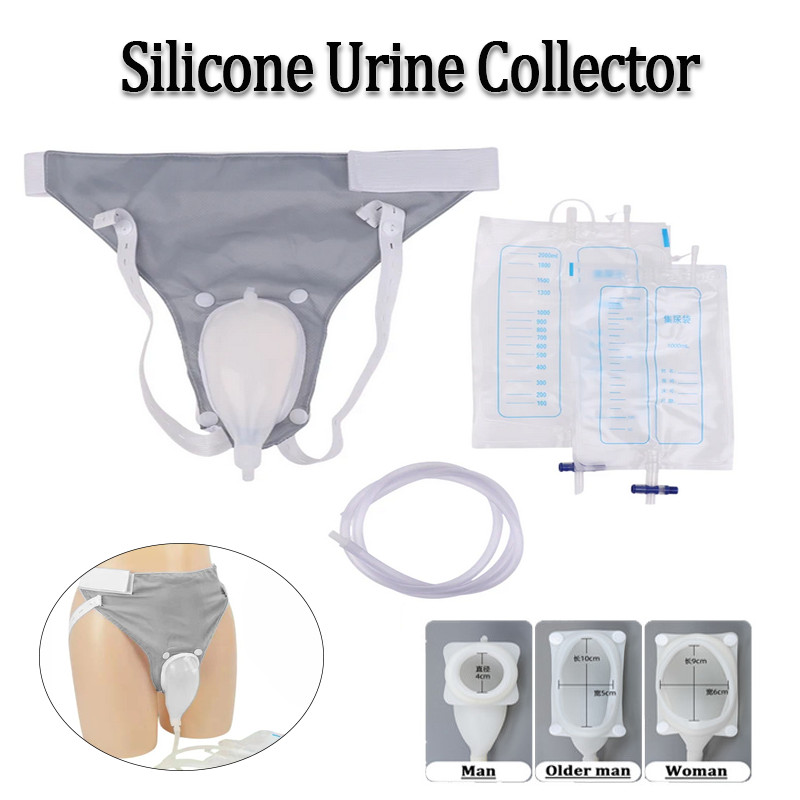 Home Bathroom Urinal - Silicone Urine Collector Adults Urinal With