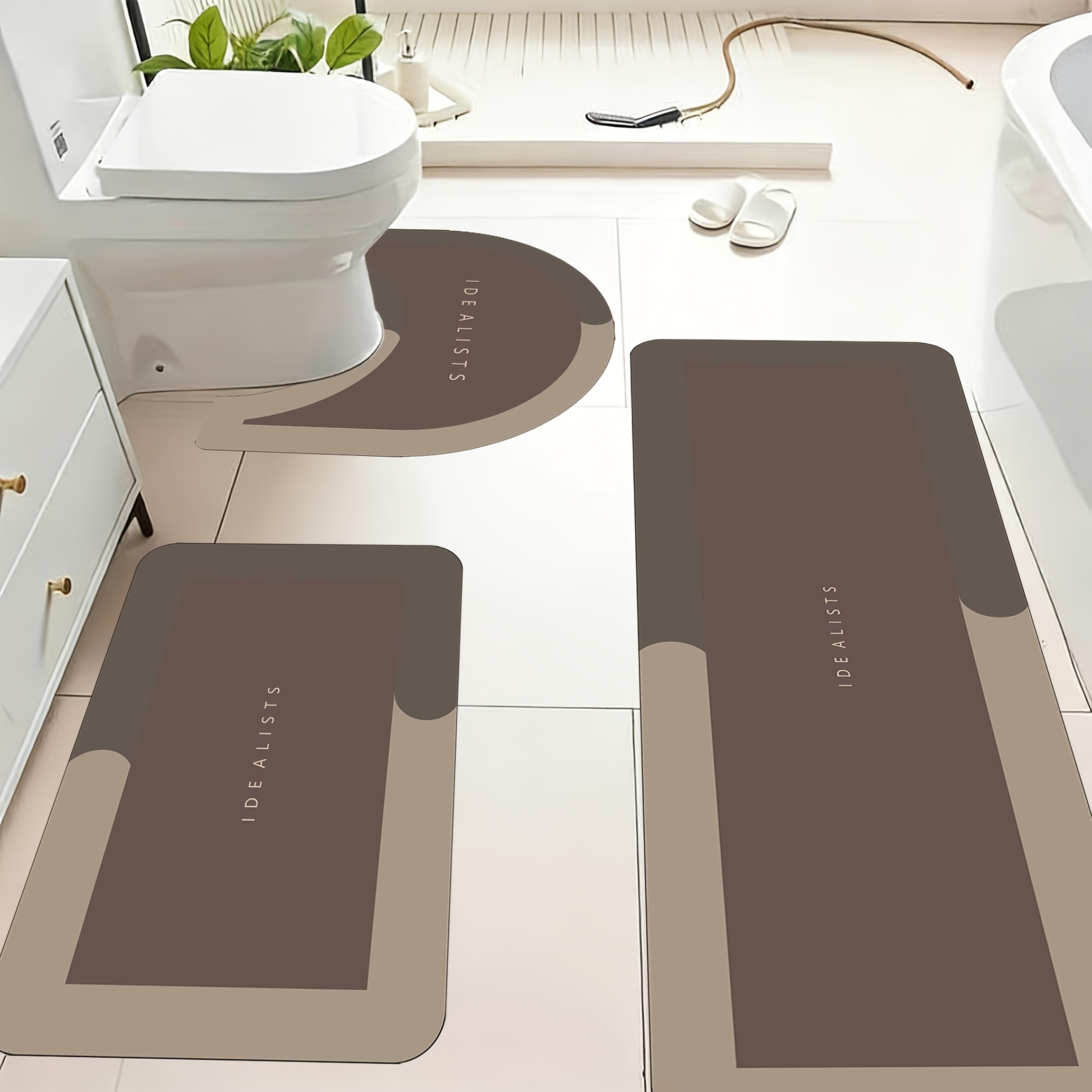 Home Made Bathroom Vanity - Modern Minimalist Bath Mat Set Bathroom