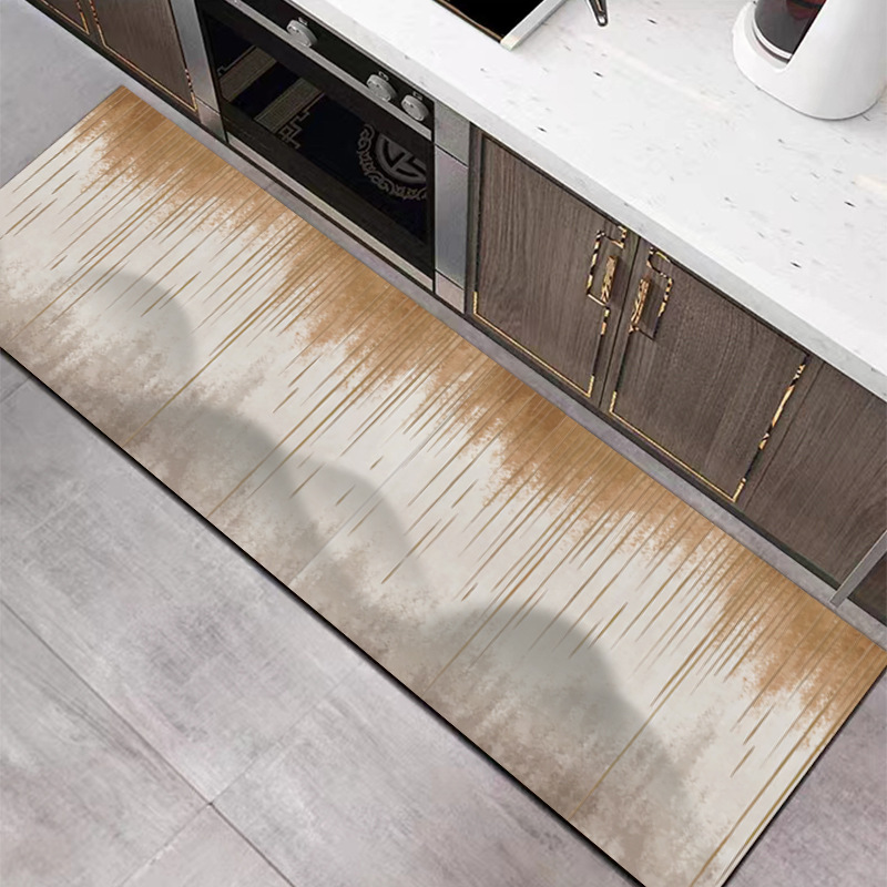 Home Made Bathroom Vanity - VIKAMA Crystal Velvet Rug Modern and