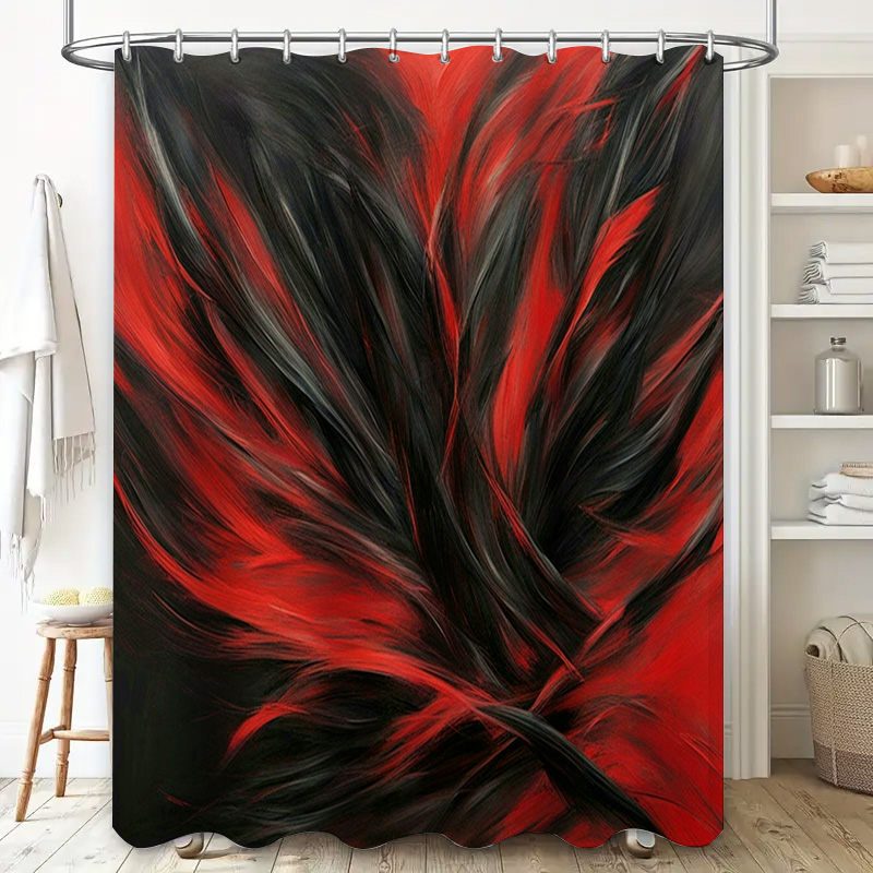 Red and Black Abstract Print S - огляд і ціна Home Decor Bathroom Ideas