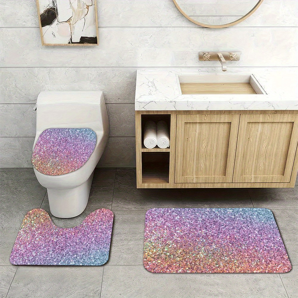 Luxury Glitter Bath Mat Set fo - огляд і ціна Home Made Bathroom Vanity