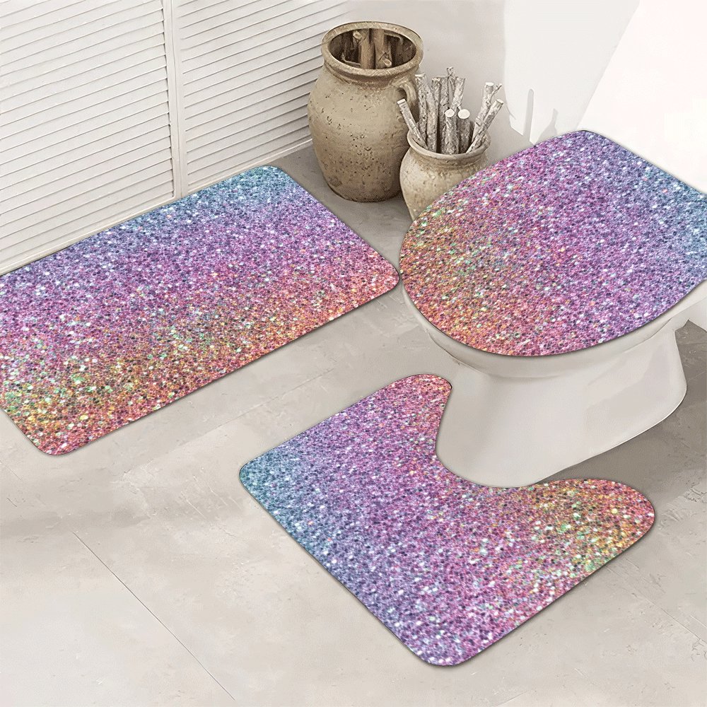 Luxury Glitter Bath Mat Set fo - огляд і ціна Home Made Bathroom Vanity