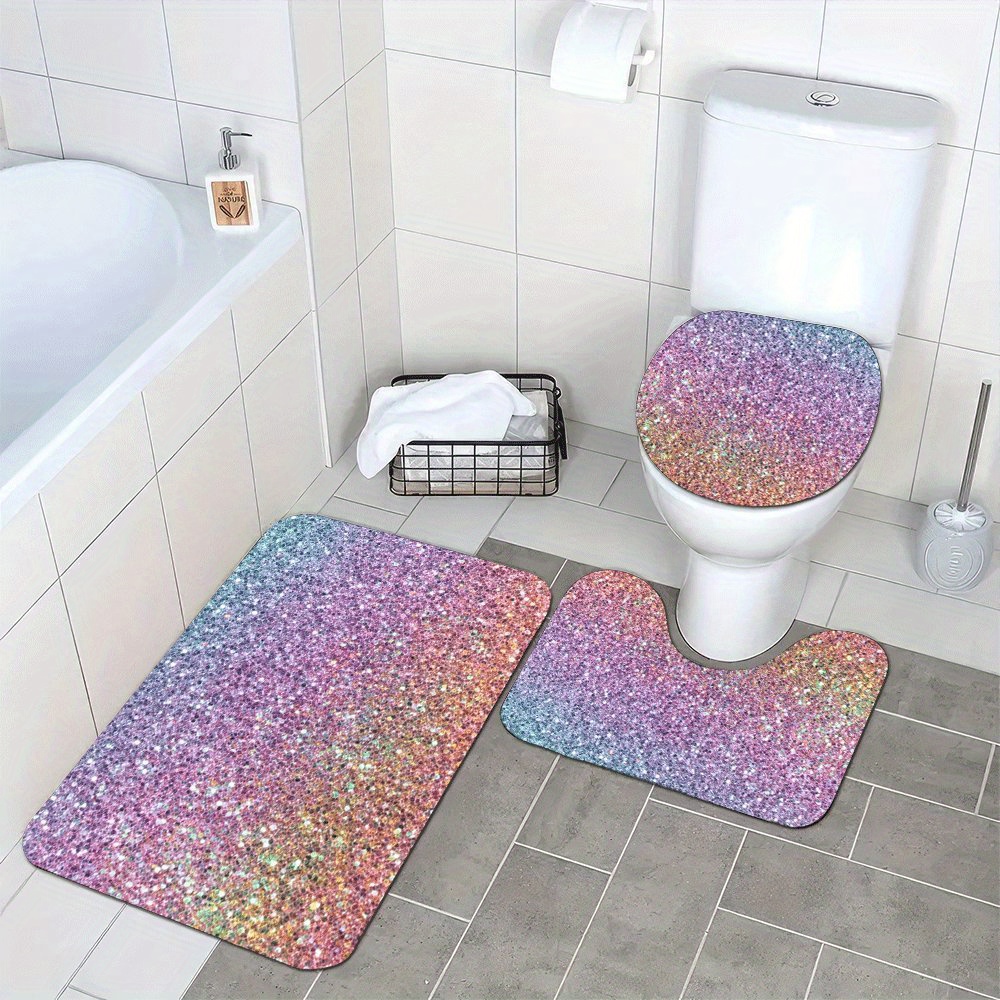 Luxury Glitter Bath Mat Set fo - огляд і ціна Home Made Bathroom Vanity