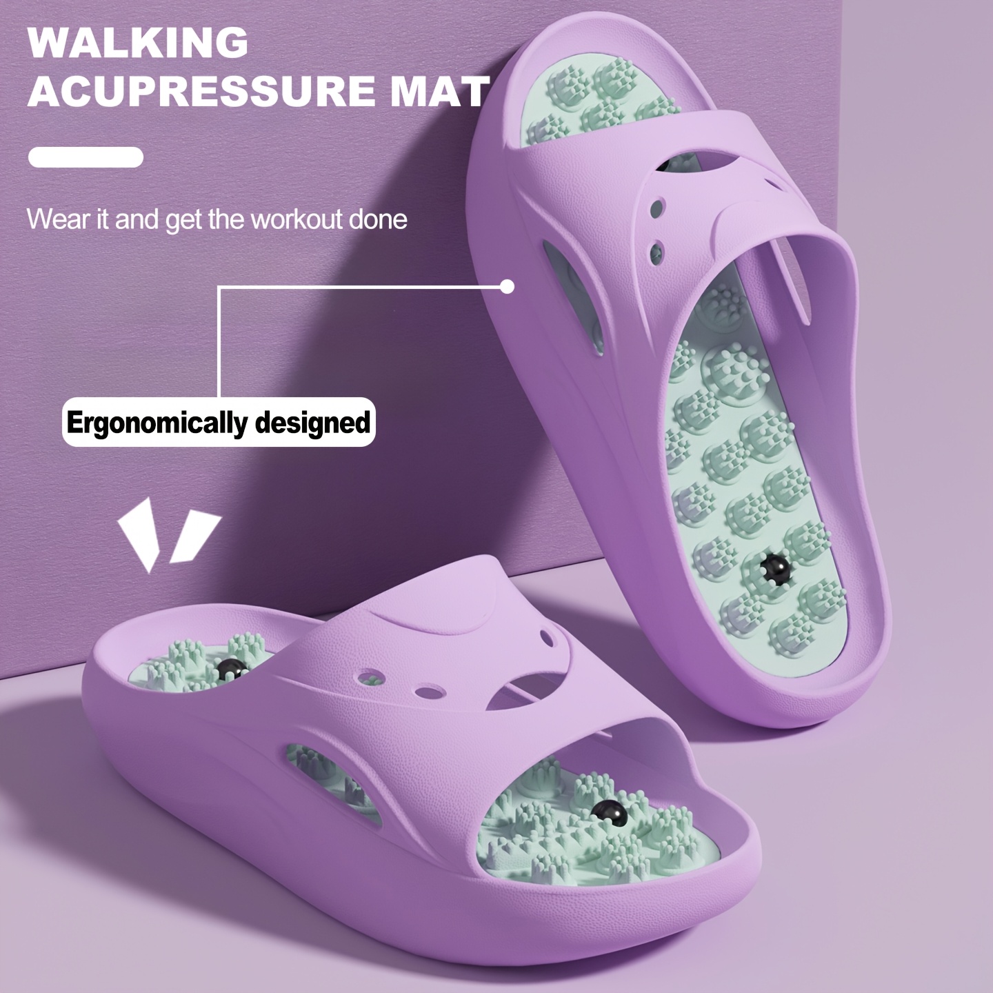 Women Men EVA Massage Slippers - огляд і ціна Home Bathroom Size