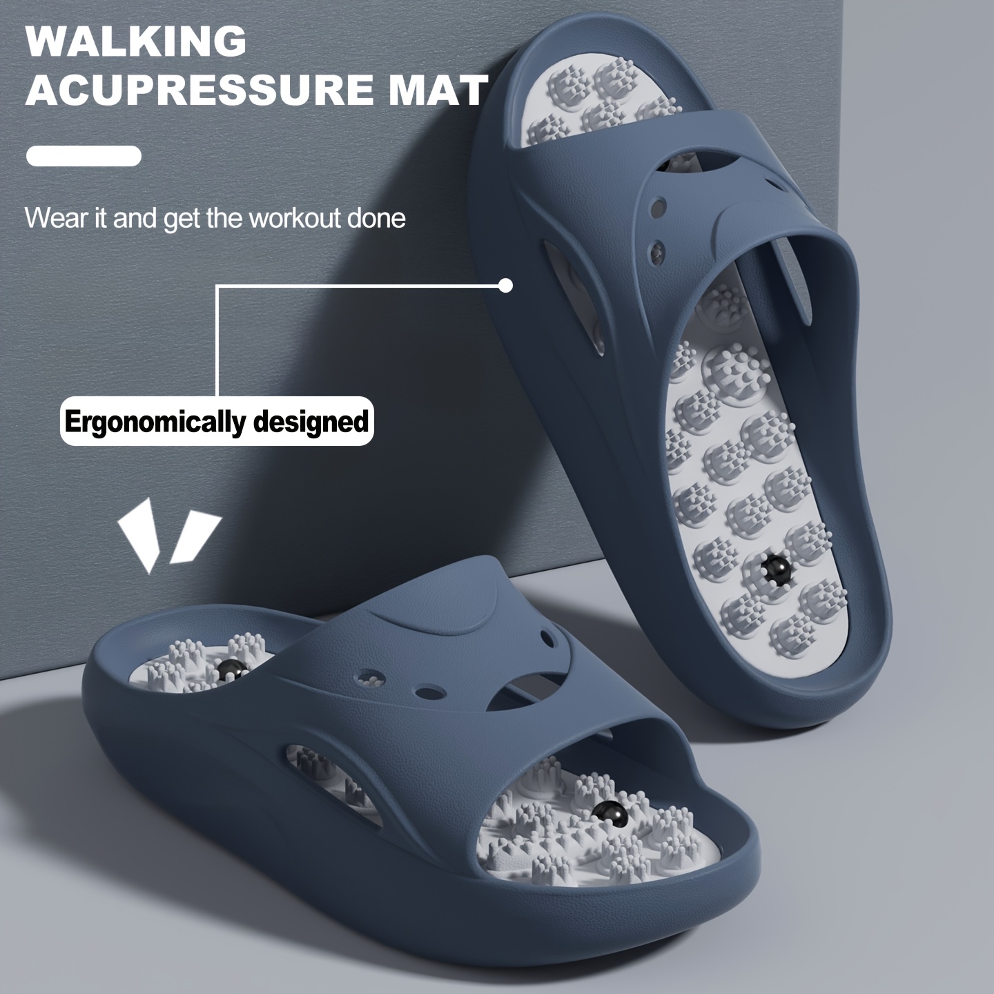 Women Men EVA Massage Slippers - огляд і ціна Home Bathroom Size