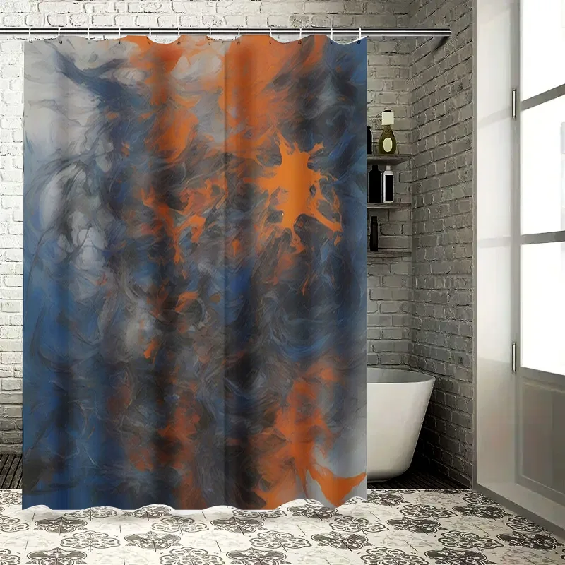 Luxury Blue Orange Watercolor  - огляд і ціна Home Decor Bathroom Ideas