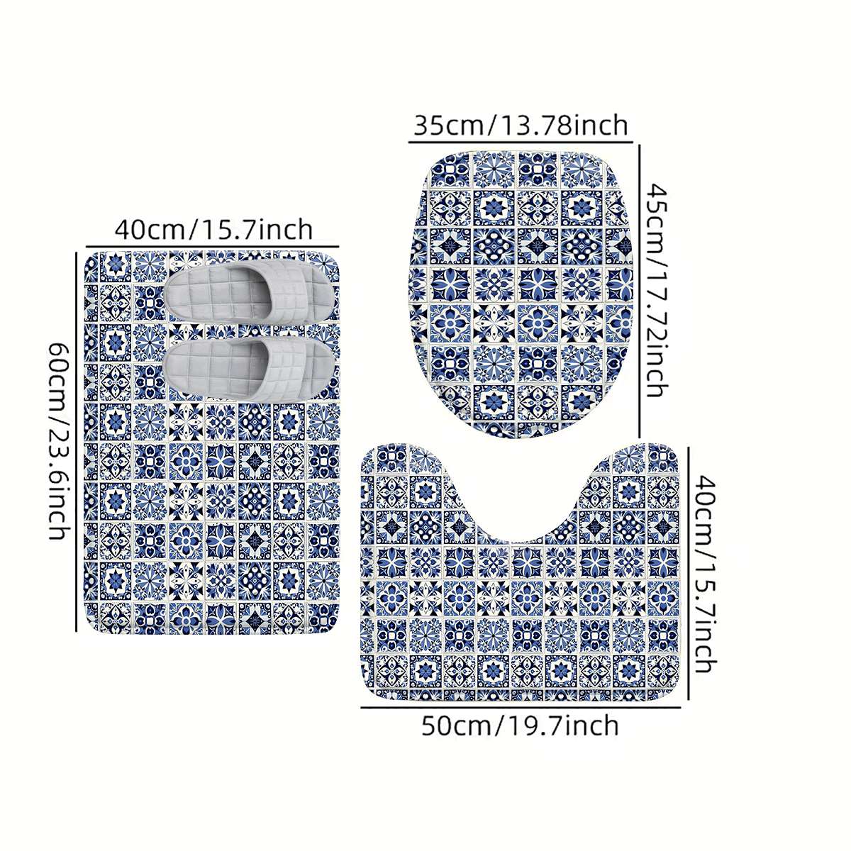 Decorative Blue White Geometri - огляд і ціна Home Made Bathroom Vanity