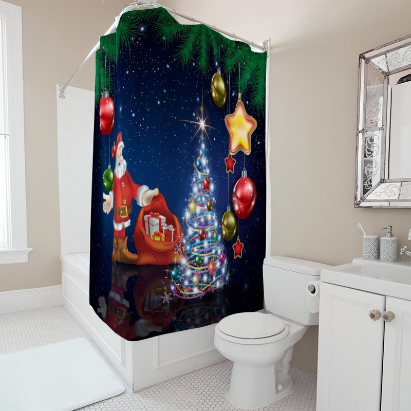 TU Christmas Shower Curtain Sa - огляд і ціна Home Decor Bathroom Ideas