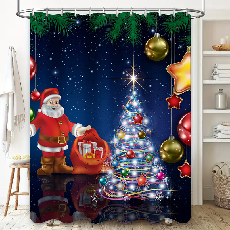 TU Christmas Shower Curtain Sa - огляд і ціна Home Decor Bathroom Ideas