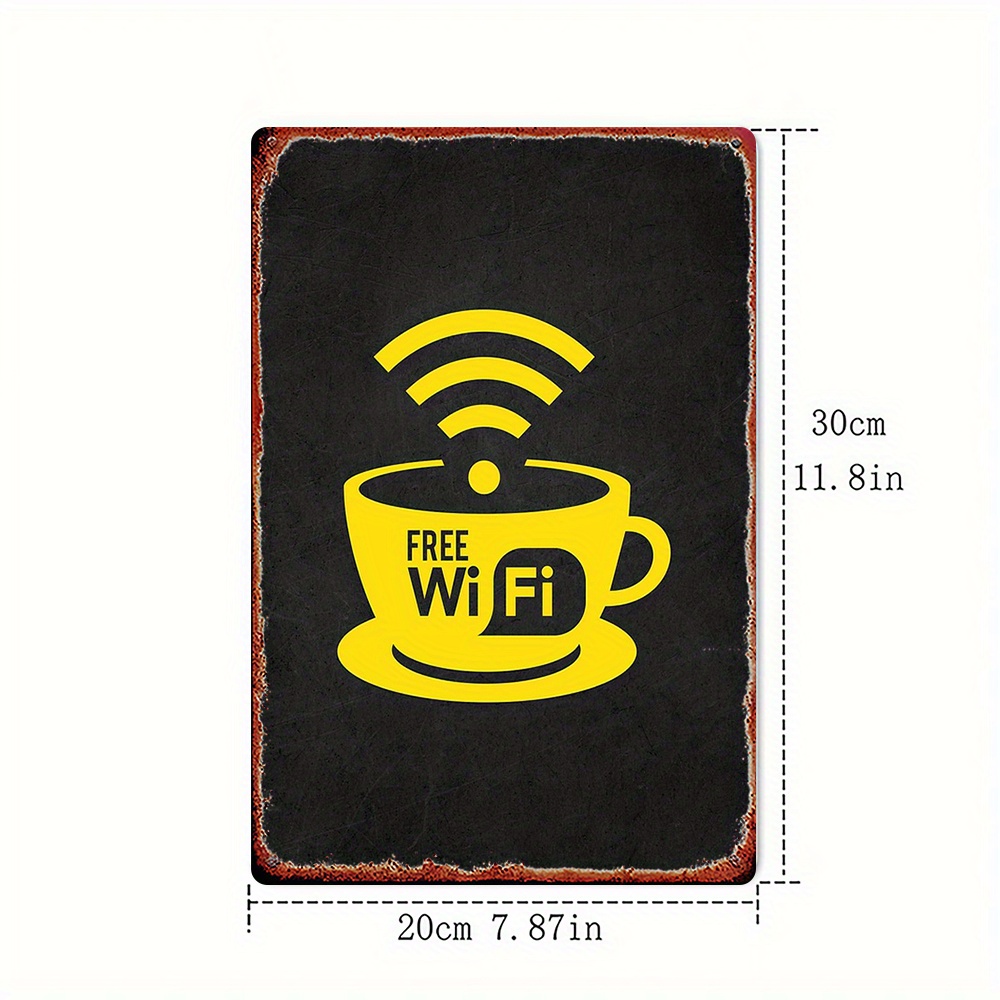 2D Vintage Metal Sign, WiFi Zo - огляд і ціна Home Decor Bathroom Ideas