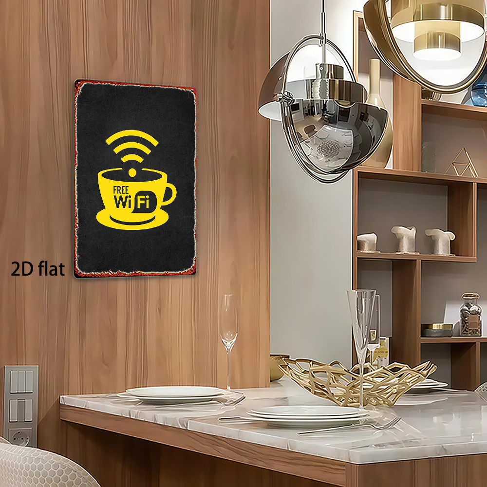 2D Vintage Metal Sign, WiFi Zo - огляд і ціна Home Decor Bathroom Ideas