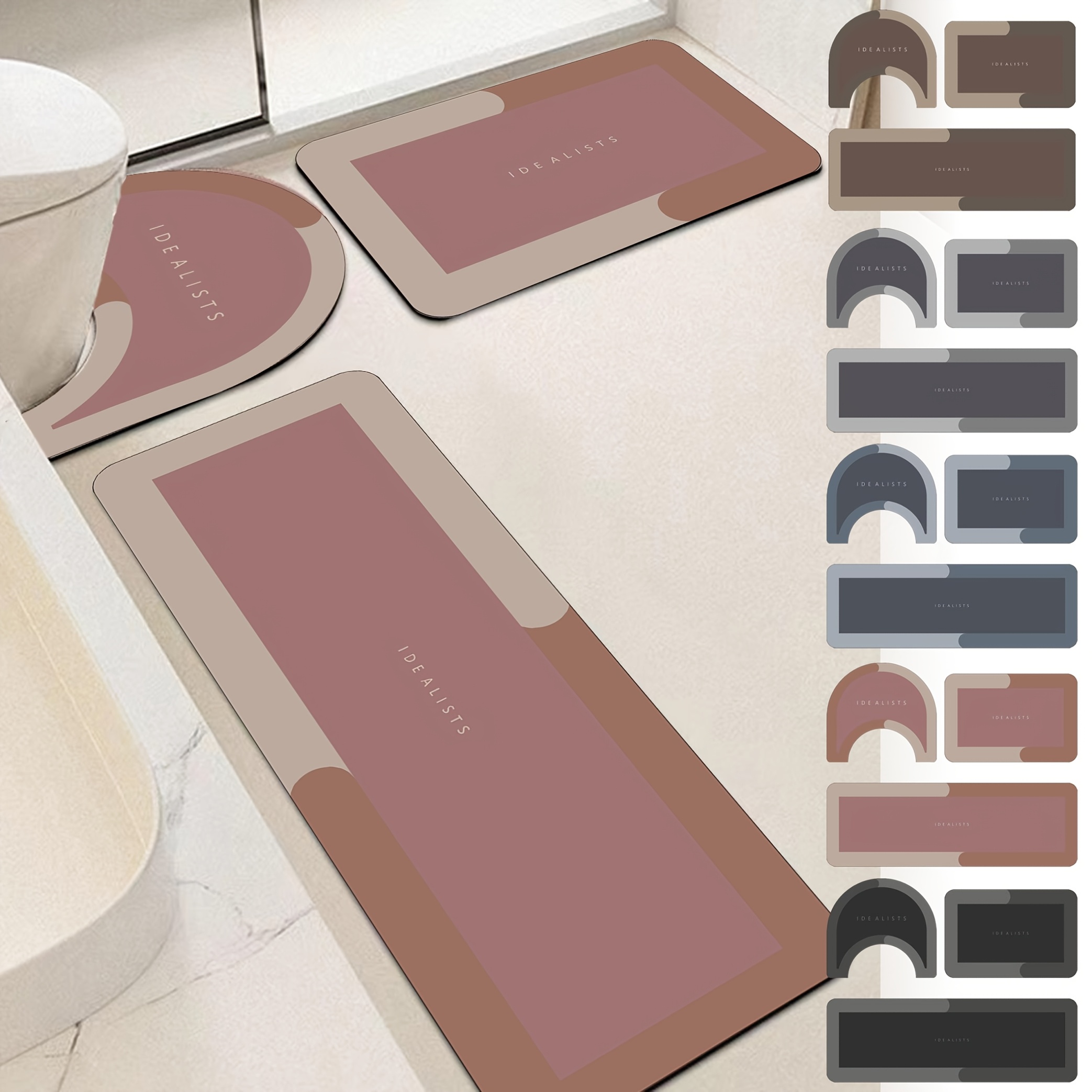 Modern Minimalist Bath Mat Set - огляд і ціна Home Made Bathroom Vanity