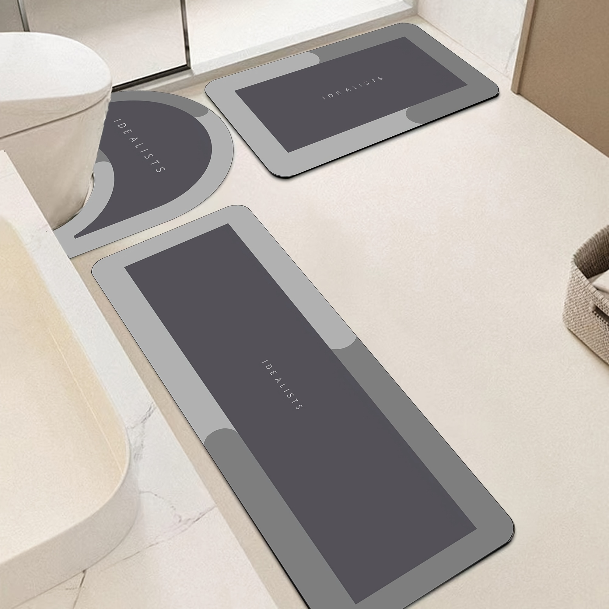 Modern Minimalist Bath Mat Set - огляд і ціна Home Made Bathroom Vanity